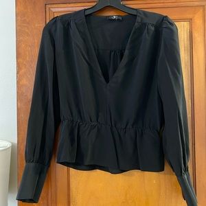 7 For All Mankind black blouse